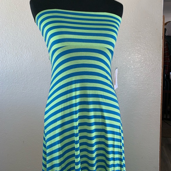 XXS Striped Lularoe Maxi Skirt Dress Summer 👗 - Picture 2 of 8